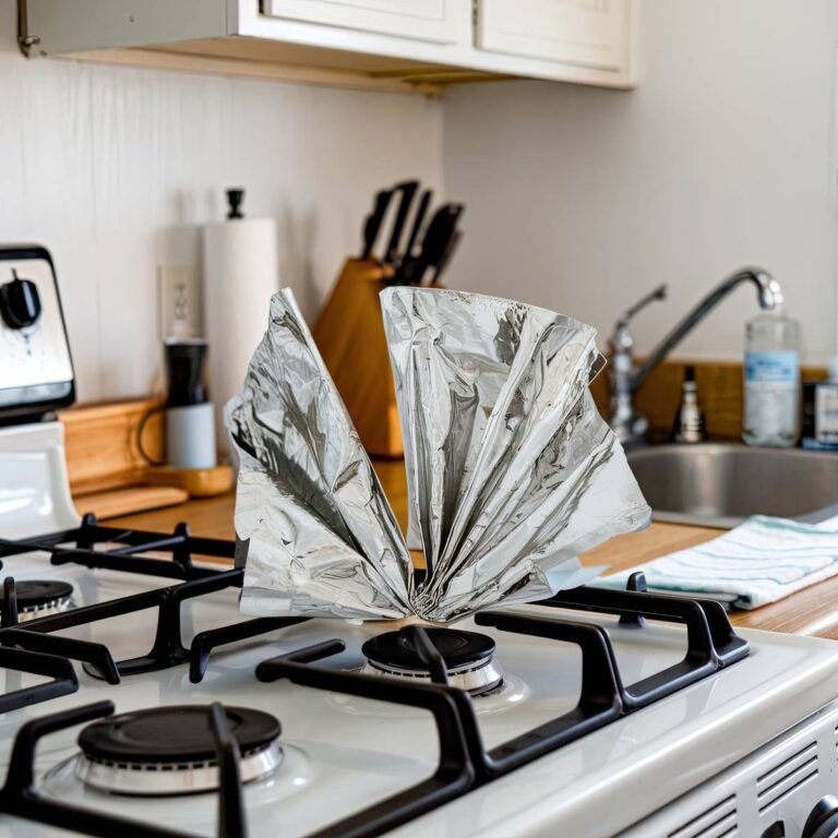 Cuối cùng tôi đã lau sạch vỉ bếp. Không có gì hiệu quả cho đến khi tôi sử dụng mẹo giấy bạc.