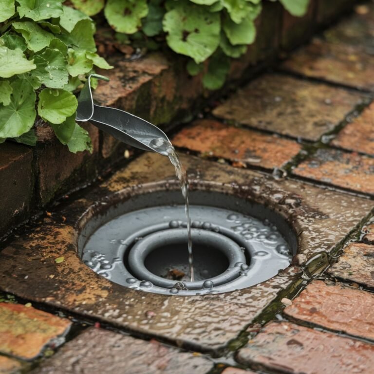 Đổ xuống cống qua đêm. Việc này sẽ “đẩy” hết mùi hôi ra ngoài.