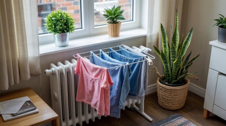 Một cách tuyệt vời để phơi quần áo vào những ngày lạnh. Mọi thứ sẽ khô ngay cả khi không có máy sấy