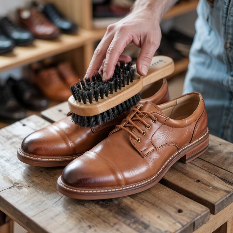 Rắc nó lên giày da lộn, chà xát và chúng sẽ như mới. Vết bẩn và bụi bẩn sẽ biến mất hoàn toàn. Làm sạch giày da lộn