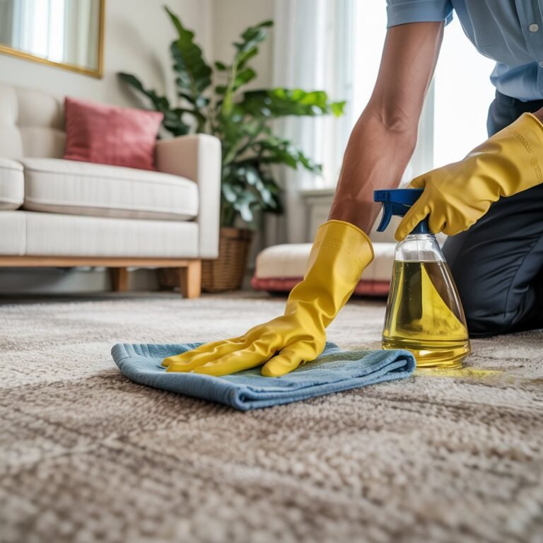 Thay vì thêm nó vào bột, hãy chà nó vào thảm. Nó sẽ trông như mới.