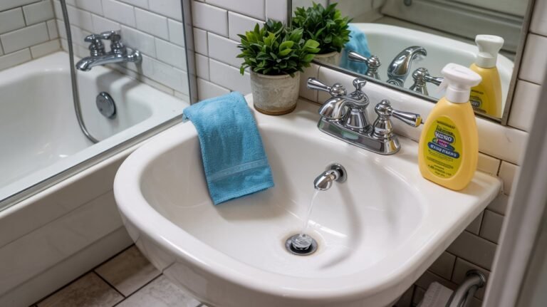 Trộn với nước và lau sạch gạch. Bạn sẽ loại bỏ được bụi bẩn khó coi và phòng tắm của bạn sẽ sáng bóng. Trộn với nước và lau sạch gạch. Bạn sẽ loại bỏ được bụi bẩn khó coi và phòng tắm của bạn sẽ sáng bóng.