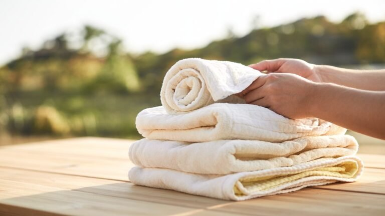 Loại bỏ vết bẩn và mùi hôi trên khăn tắm: hãy thử dung dịch vệ sinh đơn giản này